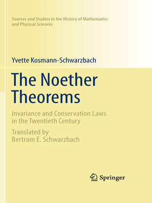 cover image of The Noether Theorems